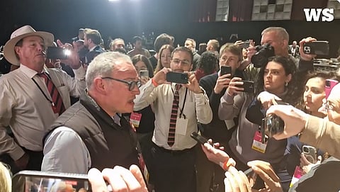 WATCH: Chaos erupts in debate media centre, mega clash between legacy, independent journalists