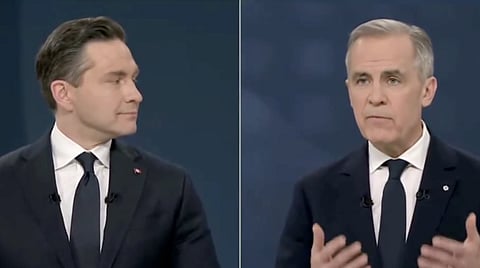 Pierre Poilievre and Mark Carney