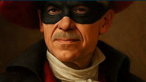 We may have it all wrong about Mark Carney, suggests C2C editor George Koch. Rather than an agent of Canada's Laurentian elite bent on Alberta's destruction, when you look at what he does he could as easily be a Scarlet Pimpernel agent of Alberta, sent east to use federal powers to goad Alberta into seeking independence... Ahh, it's so obvious when you look at it...