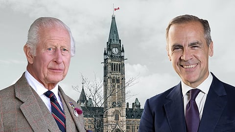 King Charles III and Mark Carney