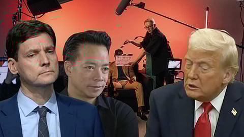 David Eby, Ken Sim, and Donald Trump