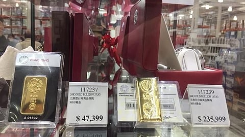 Costco gold on sale in Hong Kong