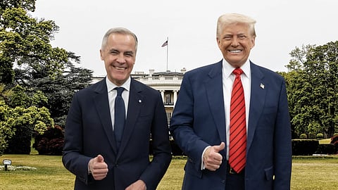 Mark Carney and Donald Trump