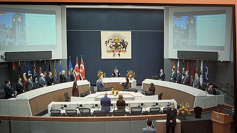 Calgary's new city council in chambers