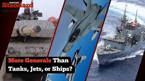 More Generals Than Tanks, Jets, or Ships?
