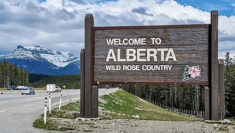 Welcome to Alberta sign