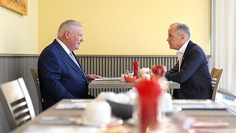 Mark Carney and Doug Ford