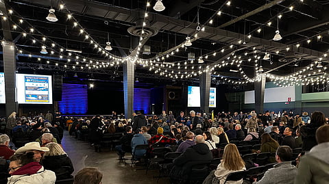 Stay Free Alberta’s much-anticipated event at the Calgary Stampede’s Big Four Building went off without a hitch on Monday as thousands of supporters gathered to sign the independence petition and listen to speakers later in the evening.