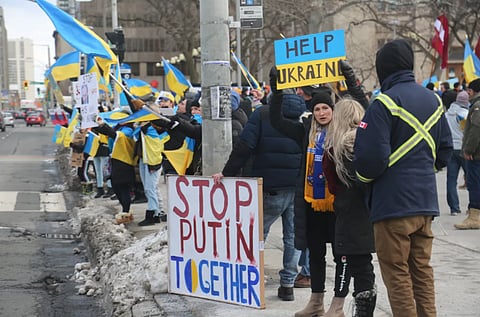 Protest against the Ukrainian/Russia war