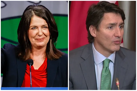 Alberta Premier Danielle Smith and Canadian Prime Minister Justin Trudeau