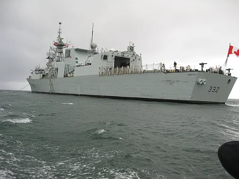 The frigate HMCS Ville de Quebec... in service now for 31 years. However, as John Thomson writes, rather than a replacement plan for the entire class of Canadian patrol frigates, Justin Trudeau's just-announced defence document talks about extending their operational lives and provides little encouragement for the rest of the Canadian Armed Forces