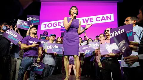 Toronto mayoral candidate Olivia Chow held a rally in Scarborough on June 19, 2023.