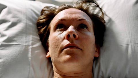 An AI rendering of a patient in hospital