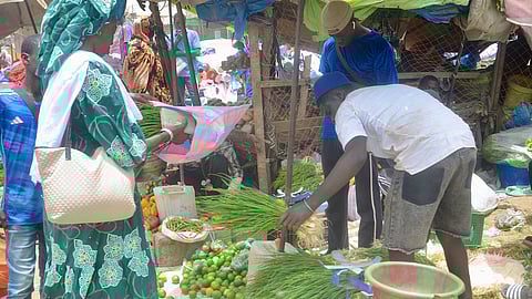 A market in Senegal, West Africa