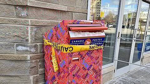 A Canada Post mailbox