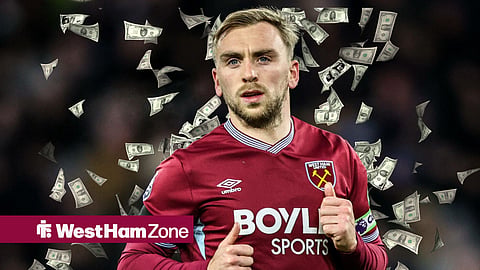 Jarrod Bowen in action for West Ham.