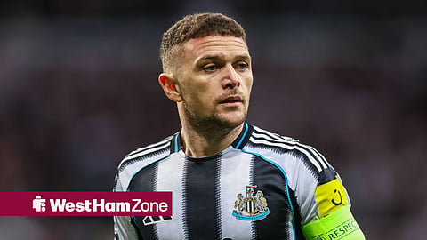 Kieran Trippier in action for Newcastle United, wearing the captain's armband.