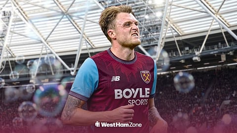 Harry Souttar in a West Ham shirt