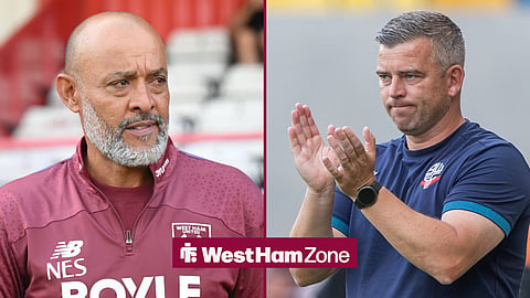 Nuno Espirito Santo on the left and Steven Schumacher on the right in a split image