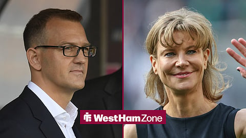 West Ham chief Daniel Kretinsky and Amanda Staveley