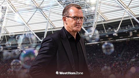 Daniel Kretinsky ahead of West Ham's ground, the London Stadium