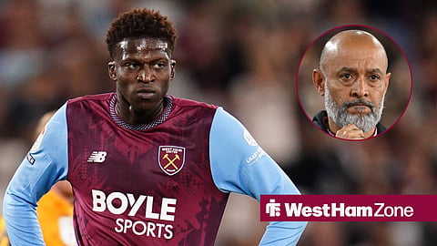 Mohamdou Kante and West Ham United boss Nuno Espirito Santo