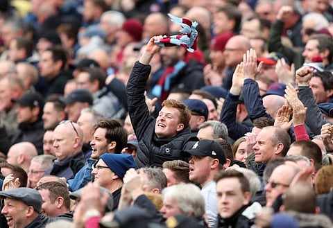 These West Ham fans react to Lukasz Fabianski injury blow before 1-0 win v Everton