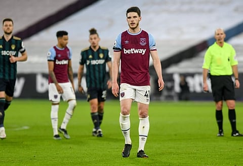 Declan Rice unhappy with display as West Ham 'win ugly' v Leeds
