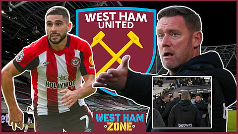 Kevin Nolan was furious with Neal Maupay as West Ham beat Brentford - Credit Sky Sports via X