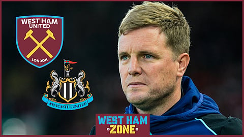 Newcastle boss Eddie Howe has been dealt an injury blow ahead of the clash with West Ham