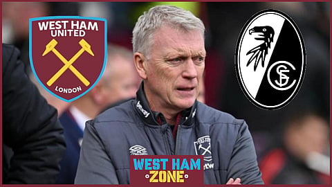 David Moyes saw his West Ham side lose to Freiburg in the first leg