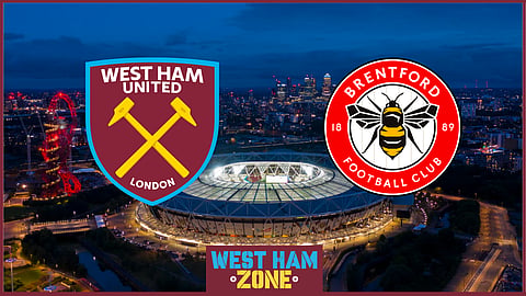 West Ham versus Brentford at the London Stadium
