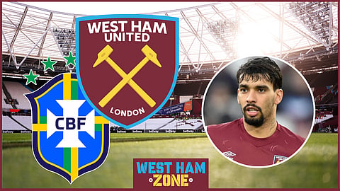 Brazil and West Ham United midfielder Lucas Paqueta