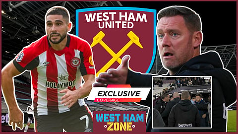 Kevin Nolan was furious with Neal Maupay as West Ham beat Brentford - Credit Sky Sports via X