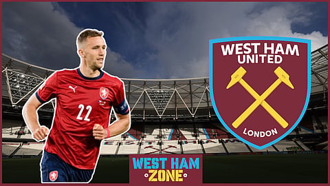 West Ham midfielder Thomas Soucek has performed for Czechia