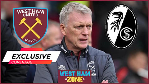 West Ham will face Freiburg in the Europa League.
