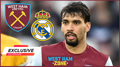 West Ham star Lucas Paqueta has been linked to Real Madrid