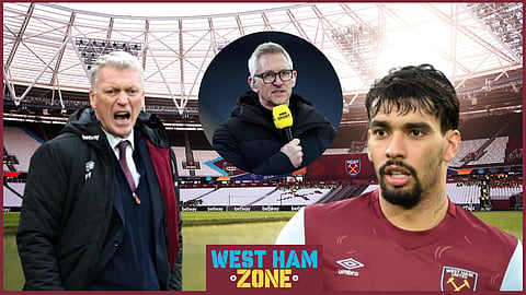 Gary Lineker has shared what David Moyes recently said about Lucas Paqueta at West Ham