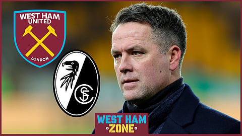 West Ham lost 1-0 to Freiburg in their Europa League round of 16 first leg clash