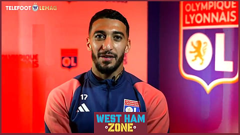 Said Benrahma is happy to have joined Lyon on loan from West Ham. Credit: Telefoot
