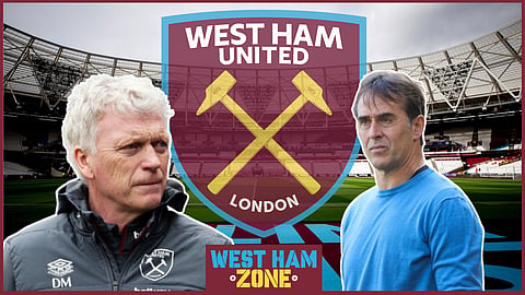 David Moyes and his West Ham successor Julen Lopetegui