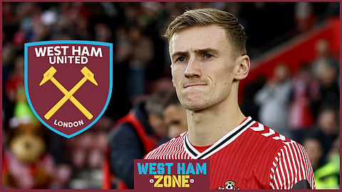 West Ham midfielder Flynn Downes spent 2023/24 on loan at Southampton