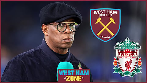 Ian Wright fumed at an incident in West Ham v Liverpool