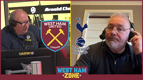 Ally McCoist and Alan
Brazil reacted to West Ham v Tottenham. Credit: talkSPORT