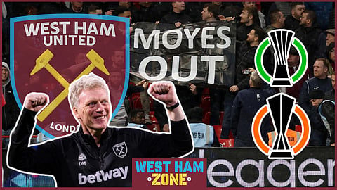 David Moyes may lose his job following West Ham United losing to Bayer Leverkusen