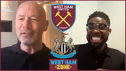 Micah Richards fumes at Alan Shearer after West Ham v Newcastle
Credit: The Rest Is Football on YouTube