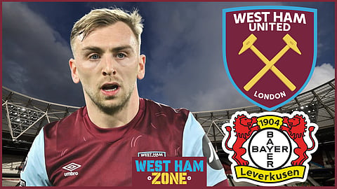 Jarrod Bowen got an assist in the first half of West Ham v Leverkusen.