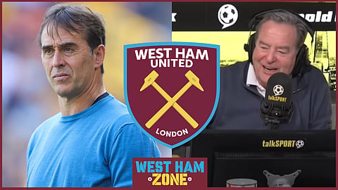 Jeff Stelling slams West Ham fan as Julen Lopetegui call made. Credit: talkSPORT