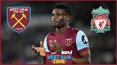 West Ham United star has been linked with Liverpool