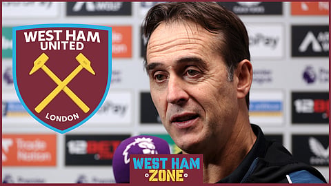 West Ham United manager Julen Lopetegui
